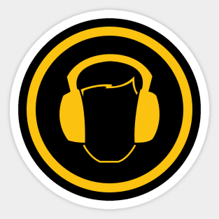 DJ Headphones Sticker